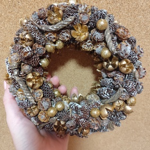 Karácsonyi kopogtató, adventi ajtódísz - karácsony - adventi díszek - adventi ajtódísz - Meska.hu