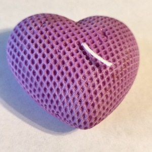 Levendula illatgyertya- szív, valentin nap, Otthon & Életmód, Gyertya, illat, aroma, Gyertya, Gyertya-, mécseskészítés, MESKA