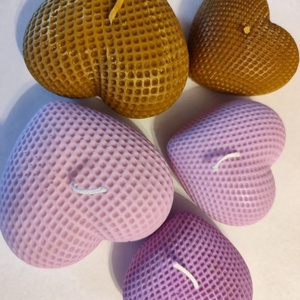 Levendula illatgyertya- szív, valentin nap - otthon & életmód - gyertya, illat, aroma - gyertya - Meska.hu