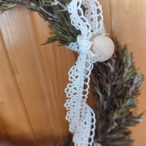 Rozmaring koszorú, szárazvirág kopogtató  - otthon & életmód - dekoráció - ajtó- és ablak dekoráció - ajtódísz & kopogtató - Meska.hu