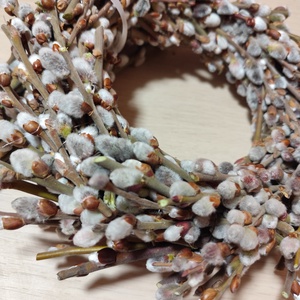 Barka koszorú, szárazvirág kopogtató  - Meska.hu