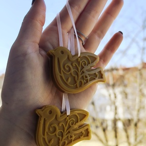 Tavaszi függő dísz ,madár dísz. , Otthon & Életmód, Gyertya, illat, aroma, Gyertya, Gyertya-, mécseskészítés, MESKA