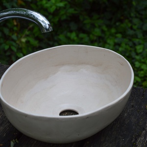 Közepes méretű ovál mosdótál (40cm széles), Otthon & Életmód, Fürdőszoba, Mosdótál, , MESKA