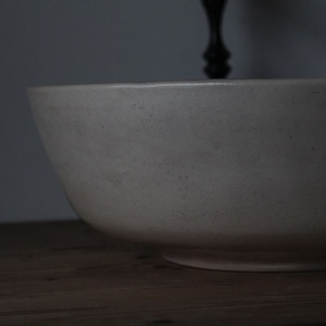 Rusztikus csont színű mosdótál - otthon & életmód - fürdőszoba - mosdótál - Meska.hu