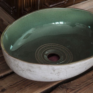 Kézműves mosdótál pár - Meska.hu