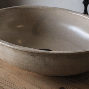 Rusztikus kerámia mosdótál - otthon & életmód - fürdőszoba - mosdótál - Meska.hu