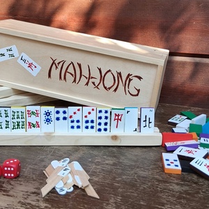 Mahjong készlet társasjáték - Meska.hu