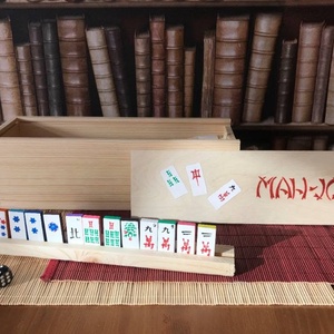 Mahjong készlet társasjáték - játék & sport - táblajáték és kártyajáték - társasjátékok - dobókocka - Meska.hu