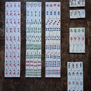 Mahjong készlet társasjáték - játék & sport - táblajáték és kártyajáték - társasjátékok - dobókocka - Meska.hu