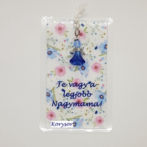 Nagymamának, anyák napi angyalka kísérőlapon - Meska.hu