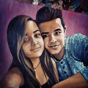 Portré készítés olajfestékkel - művészet - festmény - olajfestmény - Meska.hu