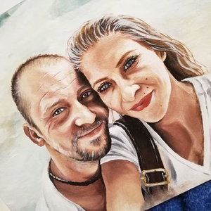 Portré készítés olajfestékkel - művészet - festmény - olajfestmény - Meska.hu