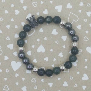 Koronás ásvány karkötő - ékszer - karkötő - bogyós karkötő - Meska.hu