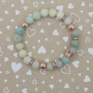 Koronás ásvány karkötő - ékszer - karkötő - bogyós karkötő - Meska.hu