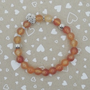 Szivecskés karkötő, Ékszer, Karkötő, Gyöngyös karkötő, Gyöngyfűzés, gyöngyhímzés, MESKA