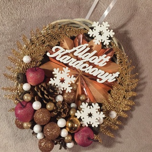 Bronz kutyás adventi szett - karácsony - adventi díszek - adventi koszorú - Meska.hu