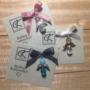 Őrangyal, Ékszer, Nyaklánc, Medál, Gyöngyfűzés, gyöngyhímzés, MESKA