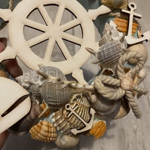 Nyári hajókormányos ajtódísz  - otthon & életmód - dekoráció - ajtó- és ablak dekoráció - ajtódísz & kopogtató - Meska.hu