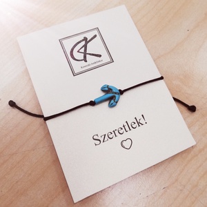 Horgonyos/Hajókormányos karkötő - Meska.hu