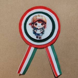 Kisfiús kokárda 1. - ékszer - kitűző és bross - Meska.hu