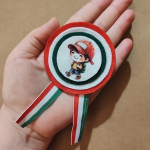 Kisfiús kokárda 2., Ékszer, Kitűző és Bross, Mindenmás, MESKA