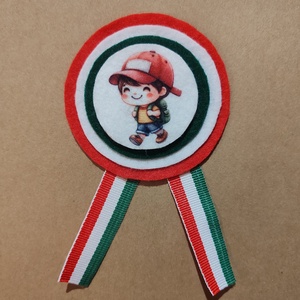 Kisfiús kokárda 2. - ékszer - kitűző és bross - Meska.hu