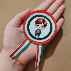 Kisfiús kokárda 3., Ékszer, Kitűző és Bross, Mindenmás, MESKA