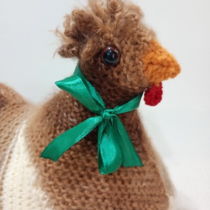 Kötött Bóbitás dísztyúk - játék & sport - plüssállat & játékfigura - madár - Meska.hu