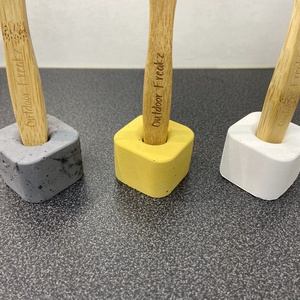 Beton fogkefetartó - otthon & életmód - fürdőszoba - fogkefetartó - Meska.hu