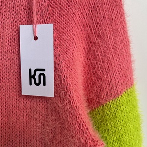 FLUFFY TOUCH - kézzel kötött pamut pulcsi - ruha & divat - női ruha - pulóver - Meska.hu