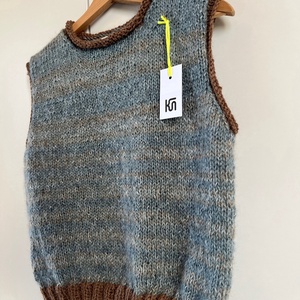 ALPACA VEST - kézzel kötött alpaka mellény - ruha & divat - női ruha - mellény - Meska.hu