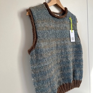 ALPACA VEST - kézzel kötött alpaka mellény - ruha & divat - női ruha - mellény - Meska.hu