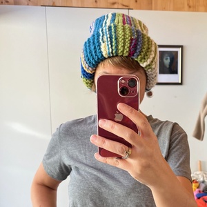 STRIPED HAT - kötött vastag gyapjúsapka - ruha & divat - sál, sapka, kendő - sapka - Meska.hu