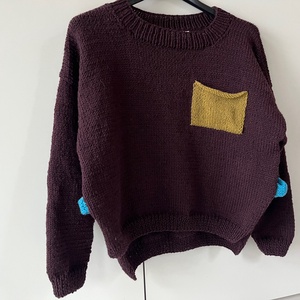 Oldalt Nyitott Gyapjúpulóver - ruha & divat - női ruha - pulóver - Meska.hu