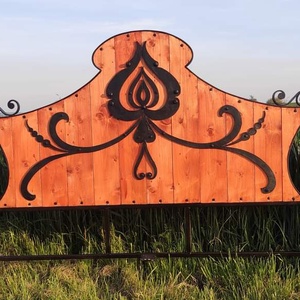 140x200 kovácsolt ágy magyar motívumokkal, Otthon & Lakás, Bútor, Ágy, Kovácsoltvas, Famegmunkálás, Meska