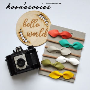 3 db-os műbőr masnis hajpánt szett, újszülött fejpánt, hajdísz, kislány csomós hajpánt - ruha & divat - hajdísz & hajcsat - hajráf & hajpánt - Meska.hu