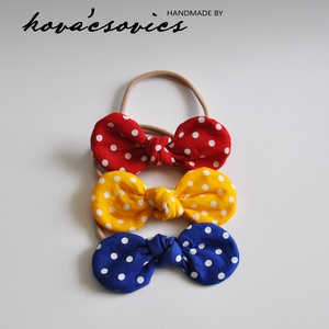 Pamut KIS csomós masni hajpánt/fejpánt - KICSI - ruha & divat - hajdísz & hajcsat - hajráf & hajpánt - Meska.hu