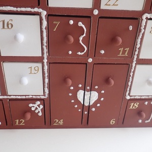Fa adventi naptár ház - Adventi kalendárium fából - karácsony - Meska.hu