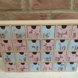 Fa adventi naptár - Adventi kalendárium fából - karácsony - Meska.hu