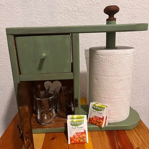 Vintage stílusú teás sarok. - otthon & életmód - konyhafelszerelés, tálalás - konyhai tárolás - tea & kávé tárolás - Meska.hu