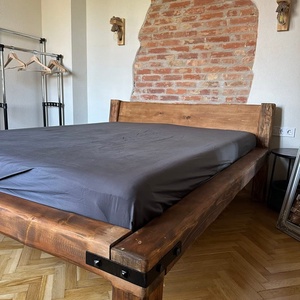 Herodes rusztikus gerenda ágy. - otthon & életmód - bútor - ágy - kétszemélyes ágy - Meska.hu