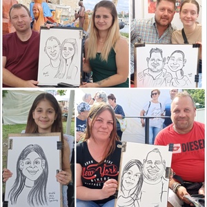 Karikatúra rajzolás élőben! Esküvőn,  rendezvényen! - művészet - portré & karikatúra - karikatúra - Meska.hu
