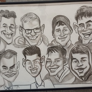 Tabló karikatúra, árnyékolt kidolgozott - művészet - portré & karikatúra - karikatúra - Meska.hu