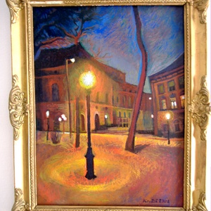 Szeged, Stefánia I., olajfestmény, Művészet, Festmény, Olajfestmény, Festészet, MESKA