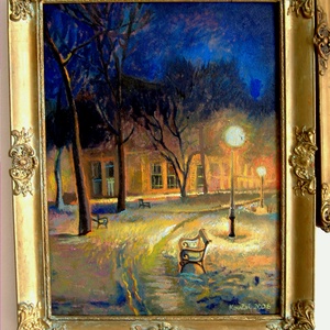 Szeged, Stefánia II., olajfestmény, Művészet, Festmény, Olajfestmény, Festészet, MESKA