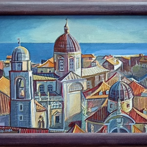 Dubrovnik Croatia, festmény, Művészet, Festmény, Akril, , MESKA