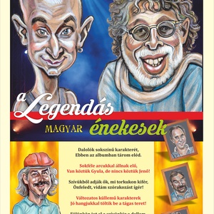 a Legendás magyar énekesek, kiskönyv, Művészet, Portré & Karikatúra, Karikatúra, , MESKA