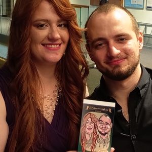 Páros digitális kariktúra, színes képeslap, Művészet, Portré & Karikatúra, Karikatúra, , MESKA