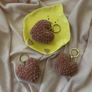 Szív plüss kulcstartó, Táska & Tok, Kulcstartó & Táskadísz, Kulcstartó, Horgolás, MESKA