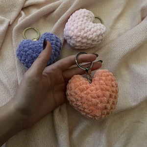 Szív plüss kulcstartó - táska & tok - kulcstartó & táskadísz - kulcstartó - Meska.hu